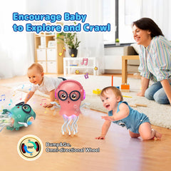 Zonopy Jellydancer tummy time companion supports head lifting.