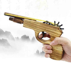 zonzxcv rubber band gun with firing wheel shown for quick follow-up shots