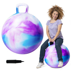 ZOOJOY 28-inch hopper ball for adults with handle, ready for safe bouncing up to 220lbs.