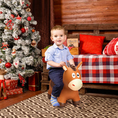 ZOOJOY ride-on horse suitable for indoor and outdoor fun