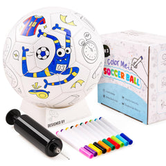 ZOOJOY color-your-own soccer ball with markers for creative play