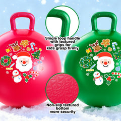ZOOJOY red jingle bell hair clip for festive styling.
