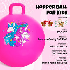 ZOOJOY 18-inch diameter hopper ball suited for safe sizing and playtime