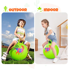 ZOOJOY Hopper Ball includes a pump for fast and easy inflation.