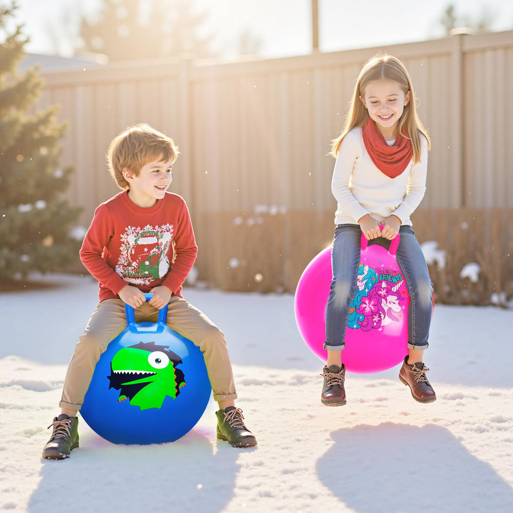 ZOOJOY textured grip handle improves safety during jumping sessions.