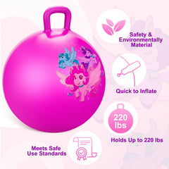 ZOOJOY hopper ball textured handle for sturdy bouncing