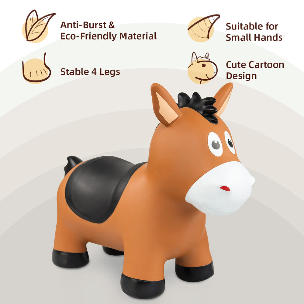ZOOJOY horse hopper four legs provide stable base for safe fun