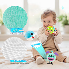 ZOOJOY monster plush bouncy ball sparks imaginative games and coordination.