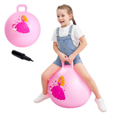 Textured handle aids grip during play and helps kids maintain balance.