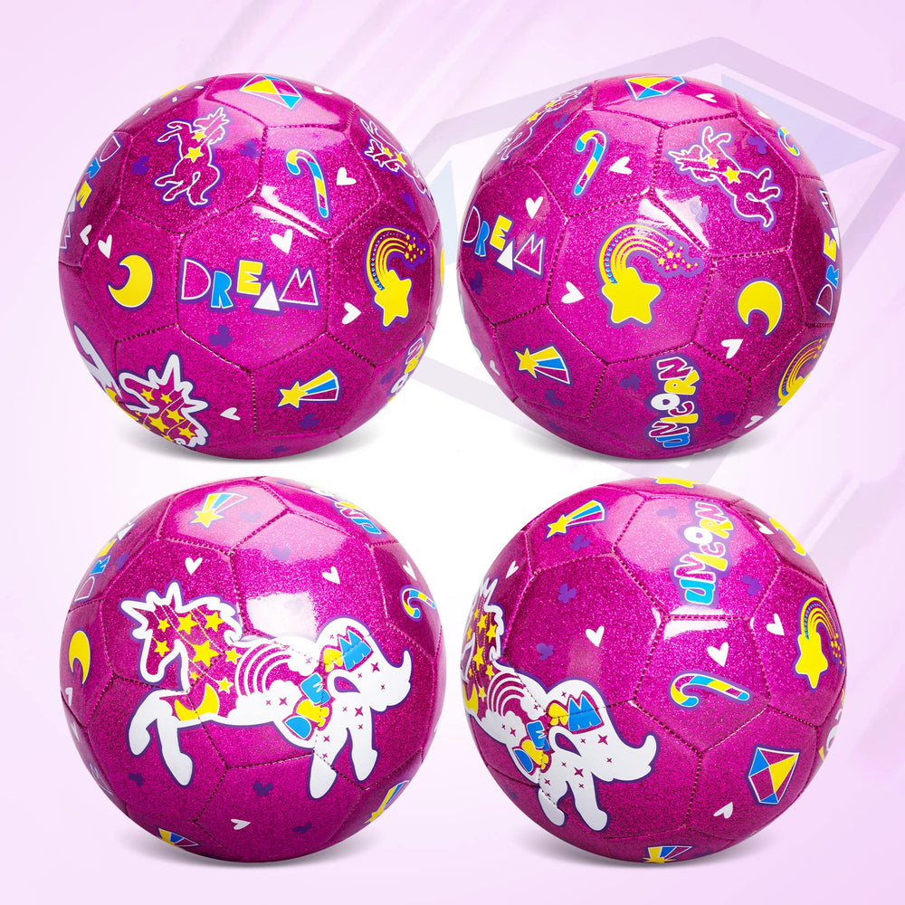 ZOOJOY Size 3 ball with 23 inch perimeter supports beginner soccer