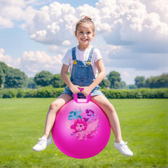 ZOOJOY kids bouncing indoors and outdoors on unicorn hopper ball
