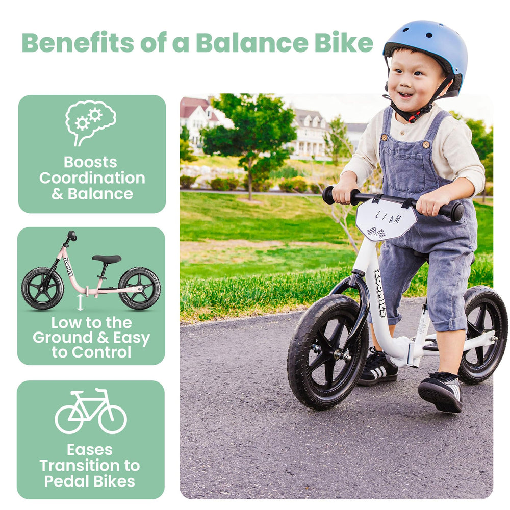 Zoomies bike plush seat height adjusts to fit growing toddlers.