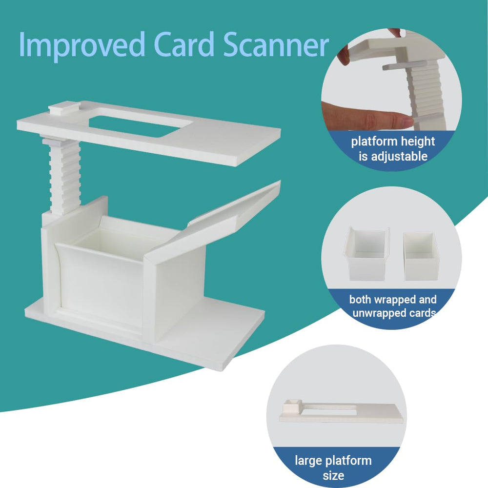 Zoravell Card Slinger 3-step setup accelerates scanning with minimal glare.