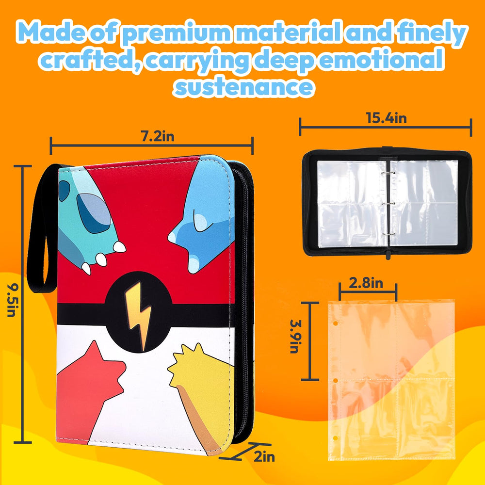 ZOSIX binder with 50 removable sleeves for easy page customization
