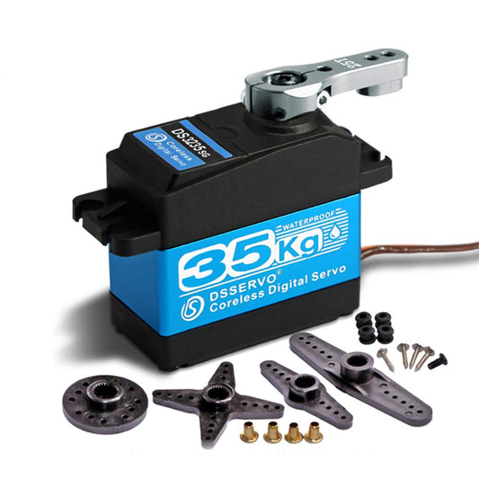 ZOSKAY DS3235 servo with waterproof stainless gears for rugged RC projects.