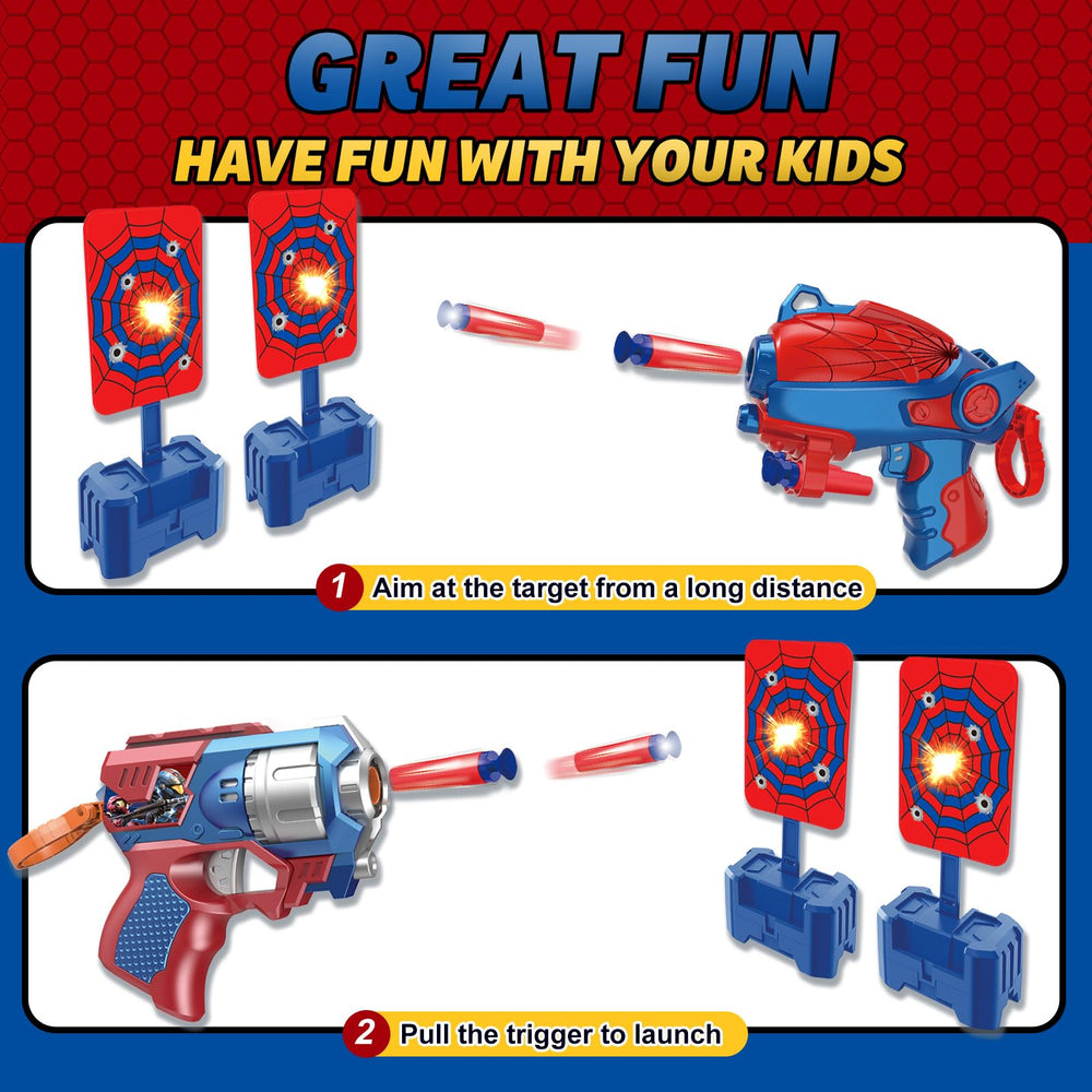 Zowrait spider gloves designed for kids during target practice