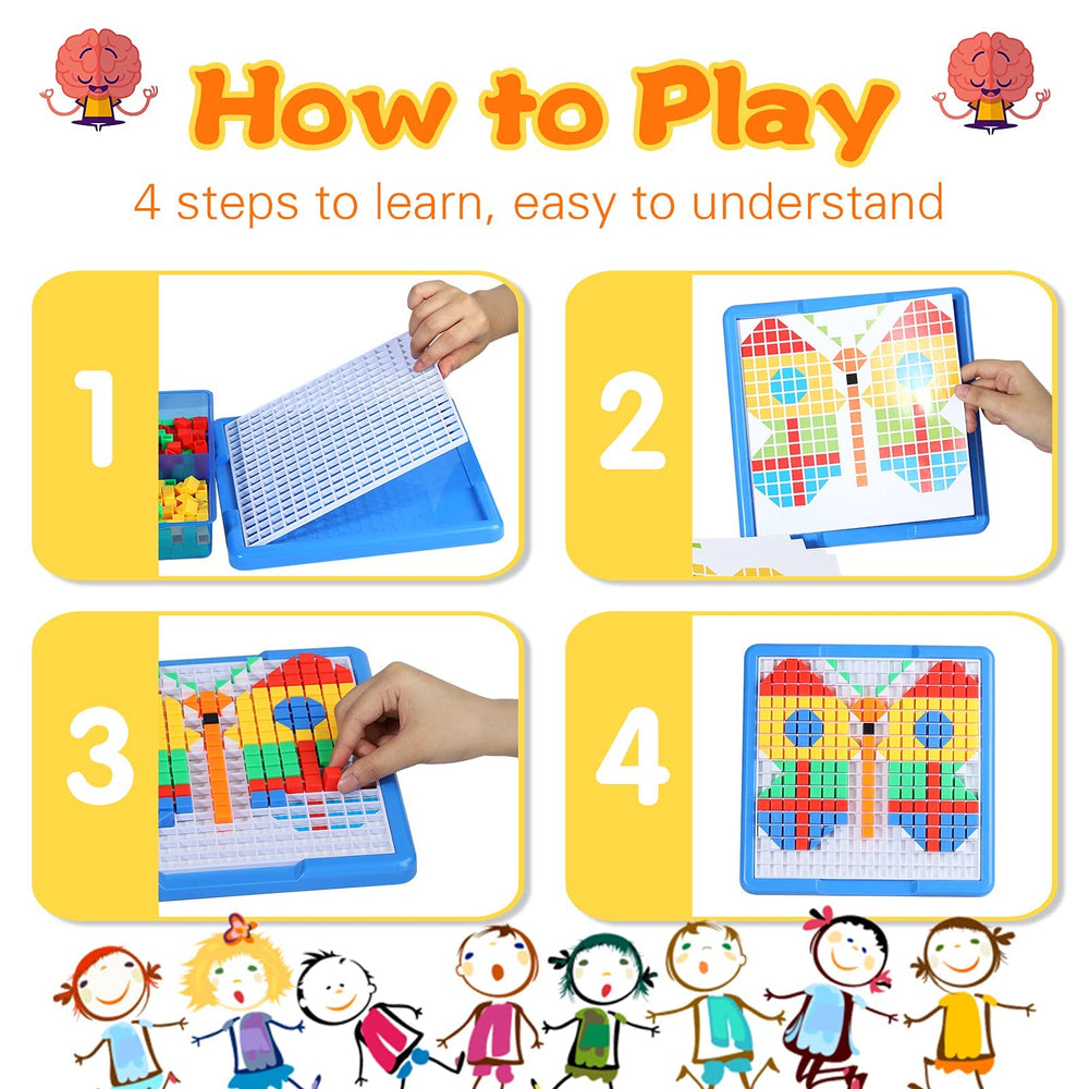 ZOZOPLAY six assembly drawings guide kids through builds