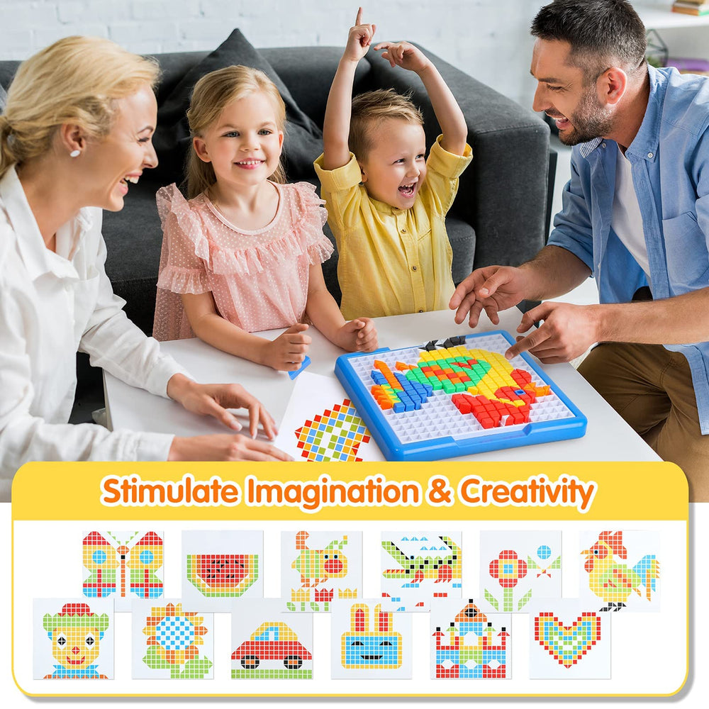 ZOZOPLAY blocks in two sizes ready for scalable mosaic creation