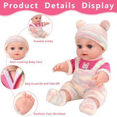 ZQDOLL baby doll bottle set supports caring role play.