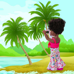 ZQDOLL black doll play scene inspires caring storytelling and adventures.