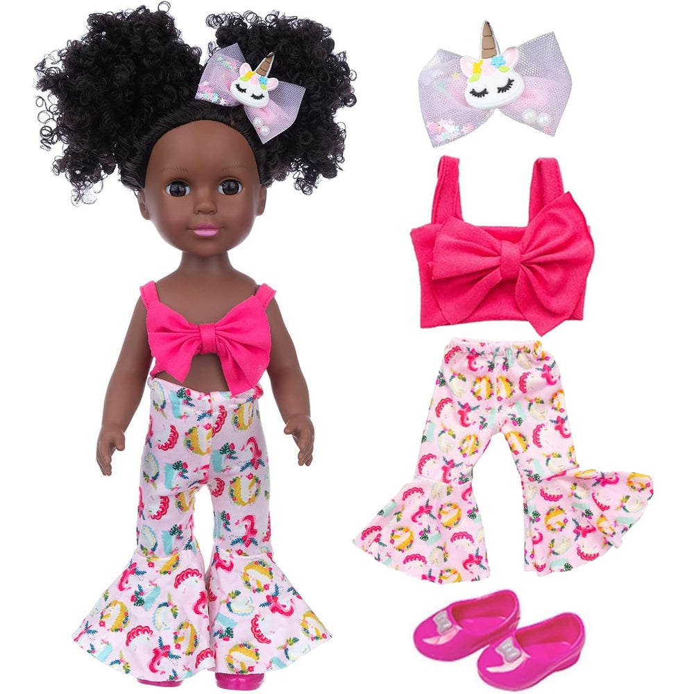 ZQDOLL black doll vinyl material is easy to wipe clean for daily use.