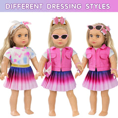 ZQDOLL travel bag with accessories enhances organized pretend travel.