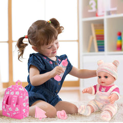 ZQDOLL realistic face and limbs enhance lifelike pretend care.