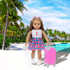 ZQDOLL travel essentials inside the case support organized pretend trips.