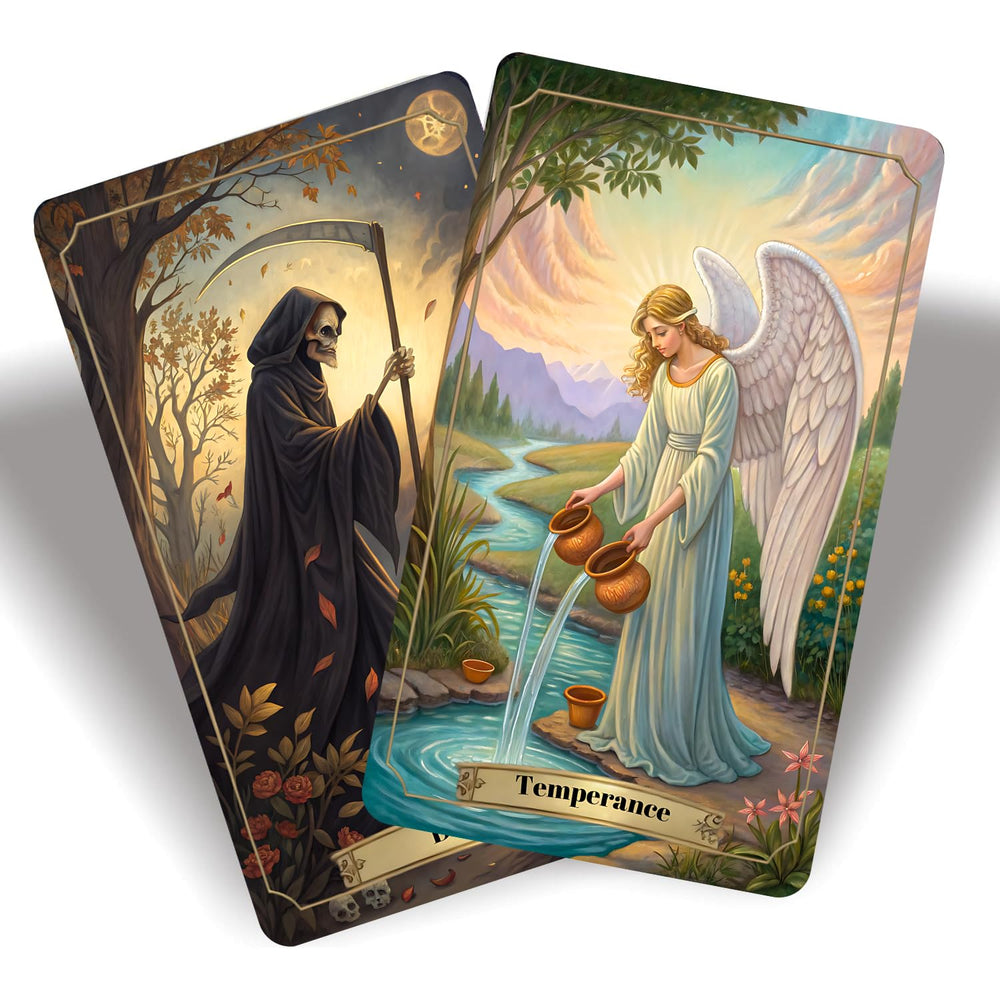 ZHQGYN Renaissance Tarot cards spread, comprehensive set for beginners and seasoned readers