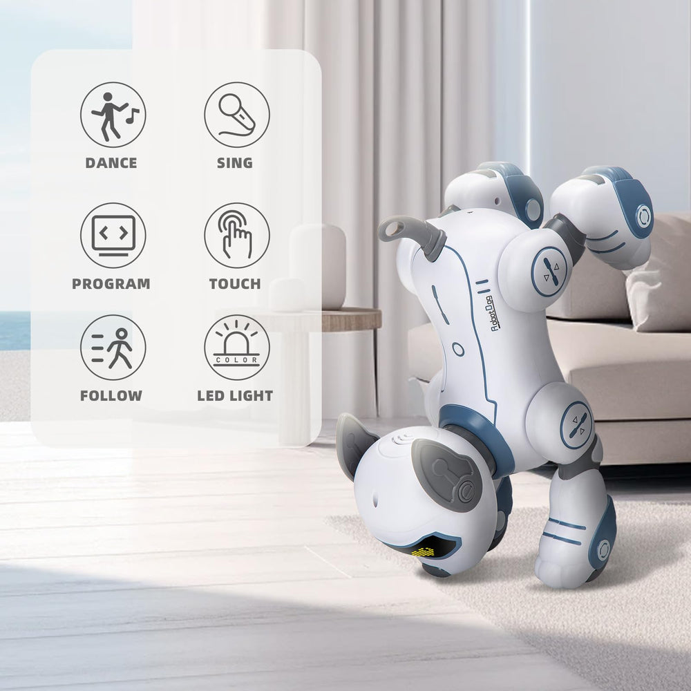 Zreswap robot dog follow mode showcases guided partner play.
