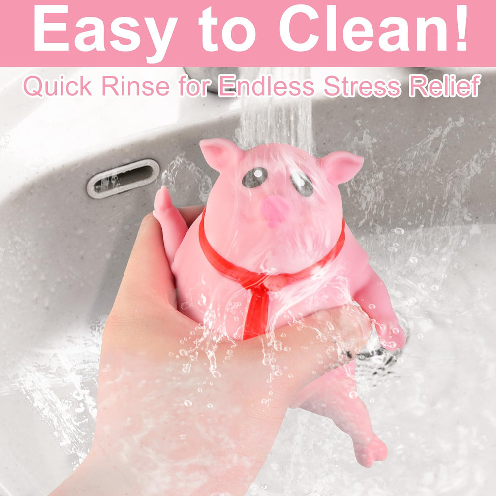 ZRW stress pig on desk, easy to clean for home and office