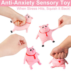 ZRW indestructible pig decor desk companion, adds calming vibes