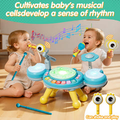 Wiggly eye sticks produce rattling sounds that stimulate sensory awareness.