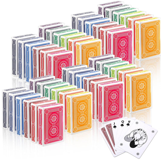 Zubebe 24-pcs playing cards with hexagram back design for lively game nights.
