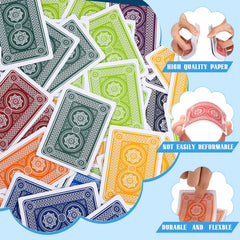 Zubebe 52-card deck with 2 jokers supports Canasta and family games.