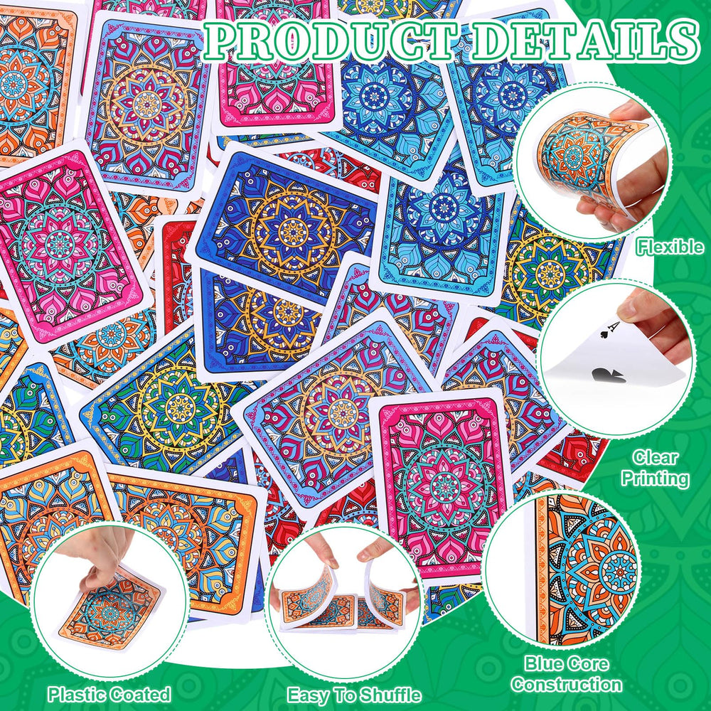 Zubebe standard size playing cards for easy handling.