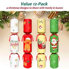 Zuffeloria Santa design cracker adding colorful table decor.
