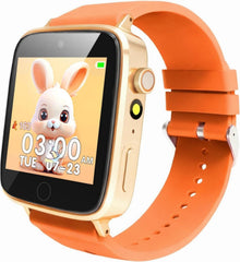 ZUODUN orange kids watch camera: capture playful photos and videos.
