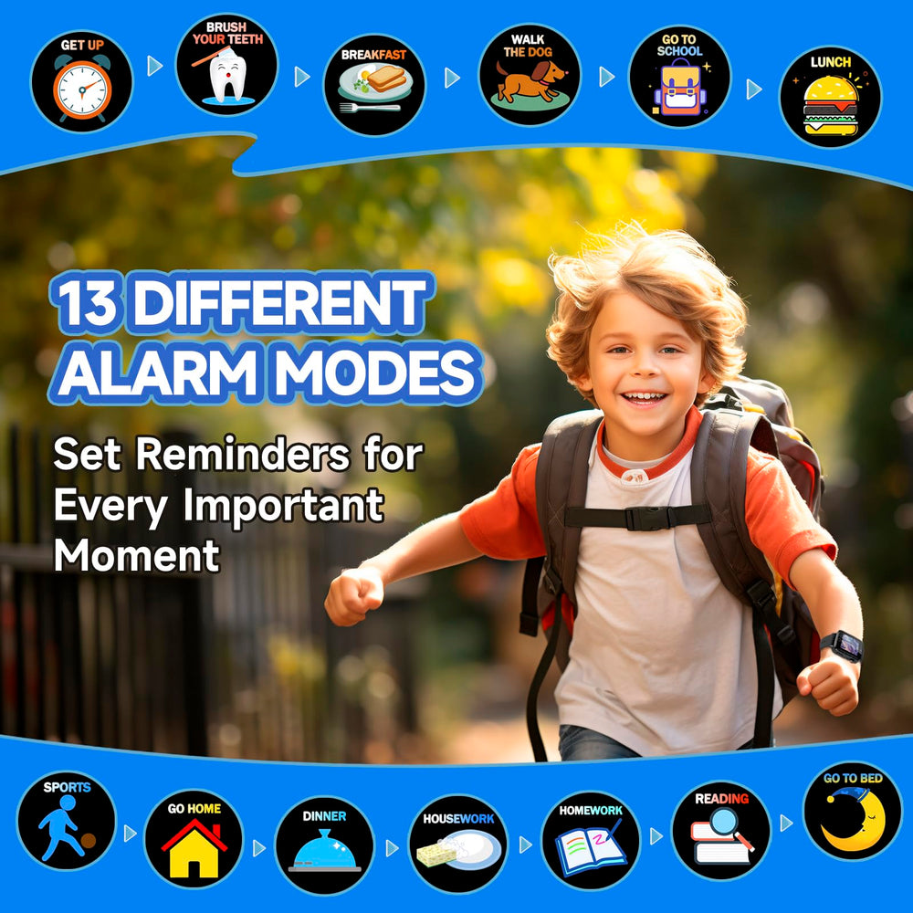 ZUODUN Kids Watch pedometer encourages active movement through daily challenges.