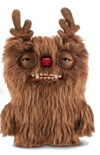 ZURU Fuggler Festive Fuggs Snowman close-up—soft holiday plush for kids and collectors.