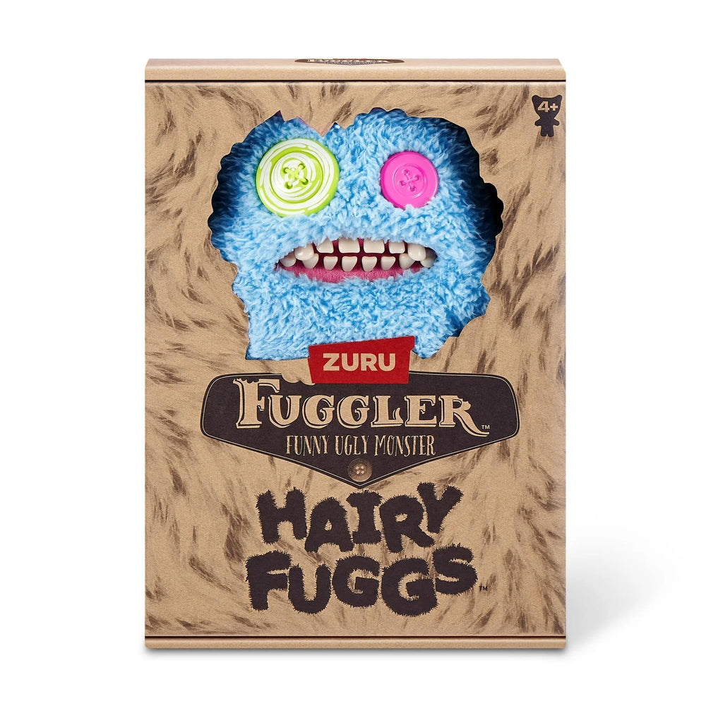 ZURU Fugglers gravity-defying toupee detail adds quirky charm.