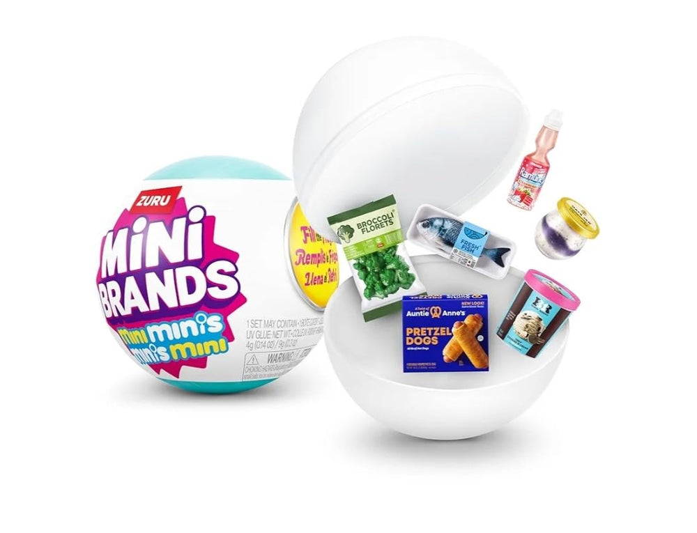 Zuru Mini Minis exclusive miniatures with detailed, collectible mini foods and items.