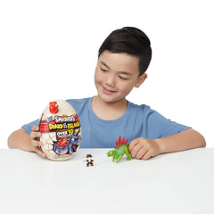 ZURU Smashers Dino Island mini egg closeup shows a hidden figure await