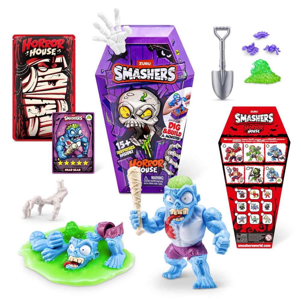 ZURU SMASHERS Horror House coffin opening invites kids to unearth surprises.