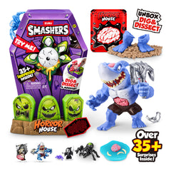 ZURU Smashers Mega Horror House blue shovel for digging and dissection play