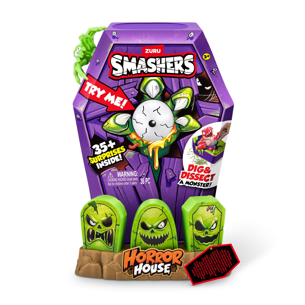 Eye and head reveal inside the Smashers Monster for lights and sounds