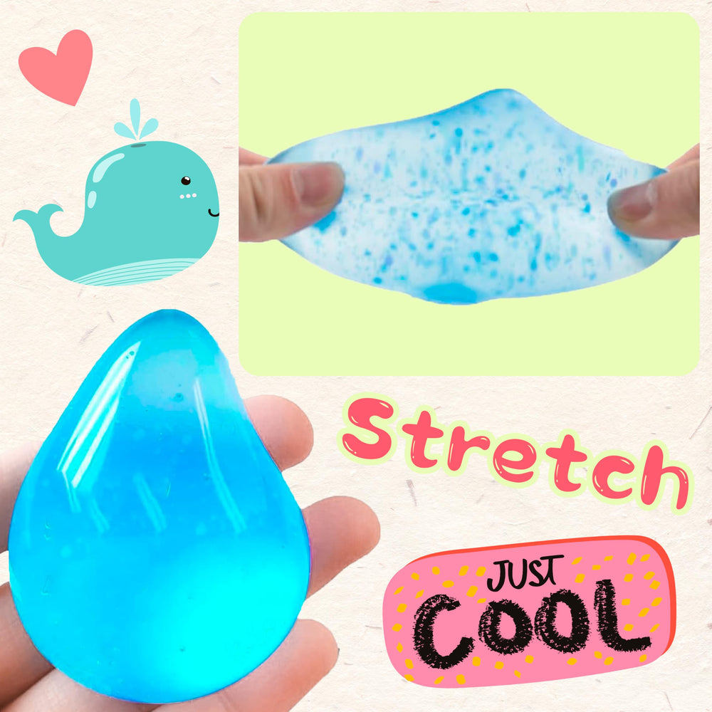 Zuvooi 2-pack blue-pink stress ball aids sensory play and color recognition.
