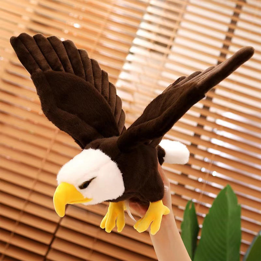 ZWLCWYBDBD Gift-ready bald eagle toy suitable for birthdays and special occasions.