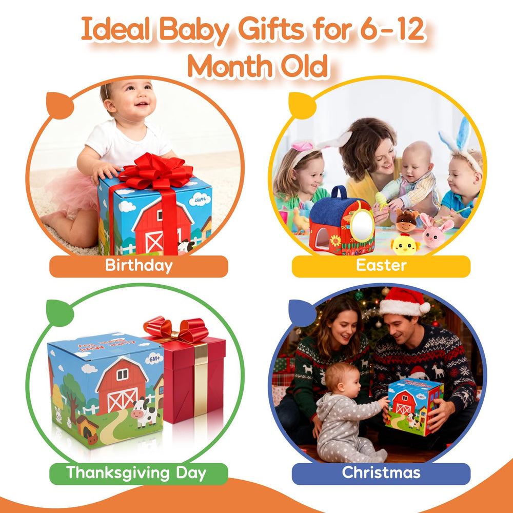 ZXHWTG six-to-twelve-month playset supports grabbing, pulling, and coordination.