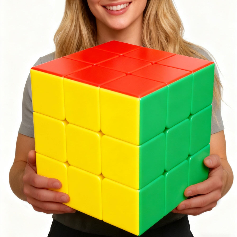 ZY-Wisdom Giant Magic Cube 18cm side view for focused, tactile play